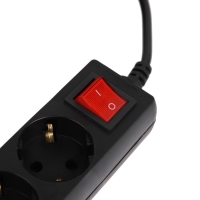 Сетевой фильтр 5bites SP4B-218 4S, 4 розетки, 1.8 м, 10 А, 3х0.75 мм2, с выкл., черный