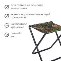 Стул складной Nika, 35 х 30 х 37 см, принт с дубовыми листьями