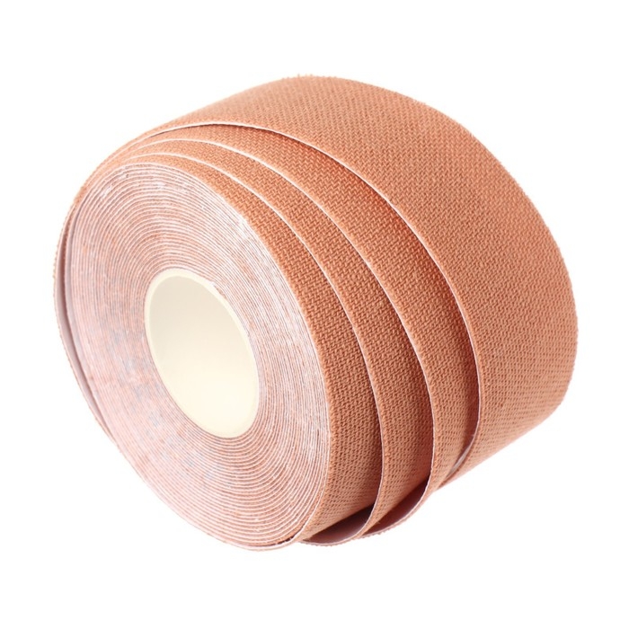 Кинезио - тейп, 2,5 см &times; 5 м, цвет бежевый