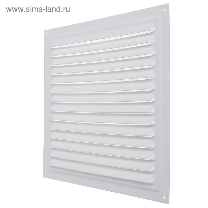 Решетка вентиляционная ERA 3030 МЭ, металлическая, с сеткой, 300x300 мм