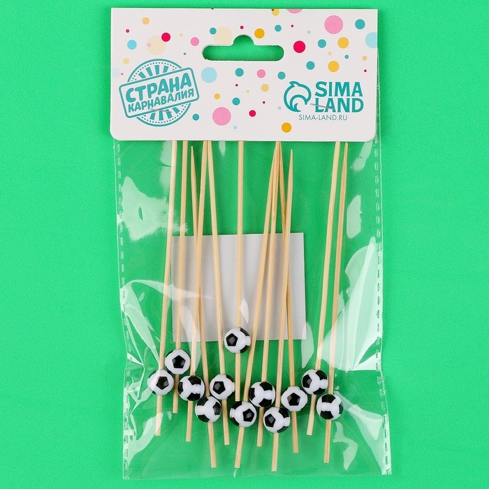 Шпажки &laquo;Мячики&raquo;, в наборе 12 шт.