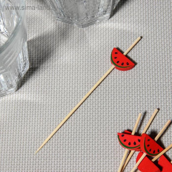 Шпажки Доляна &laquo;Сочный арбуз&raquo;, 12 см, набор 25 шт