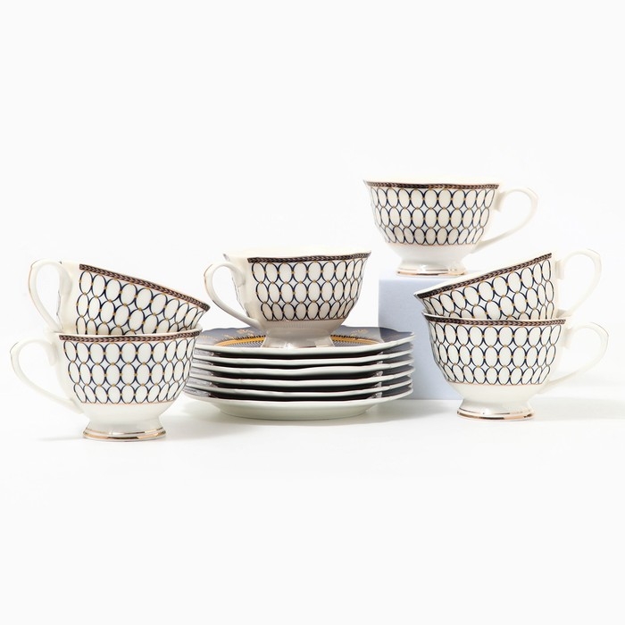 Сервиз фарфоровый чайный &laquo;Богемия&raquo;, 12 предметов