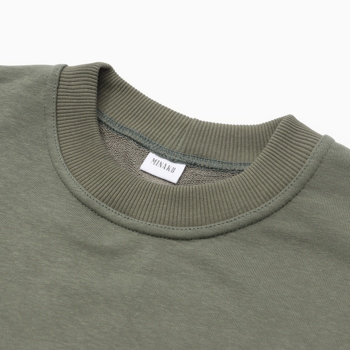 Джемпер мужской MINAKU: Basic line MAN  , цвет хаки, р-р 44