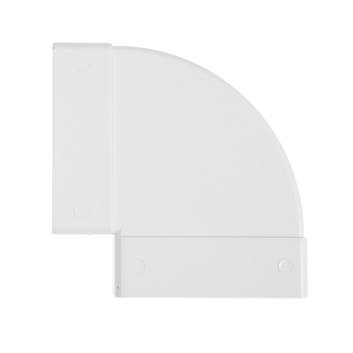 Отвод ZEIN, плоский, горизонтальный, вентиляционный, 60 х 120 мм