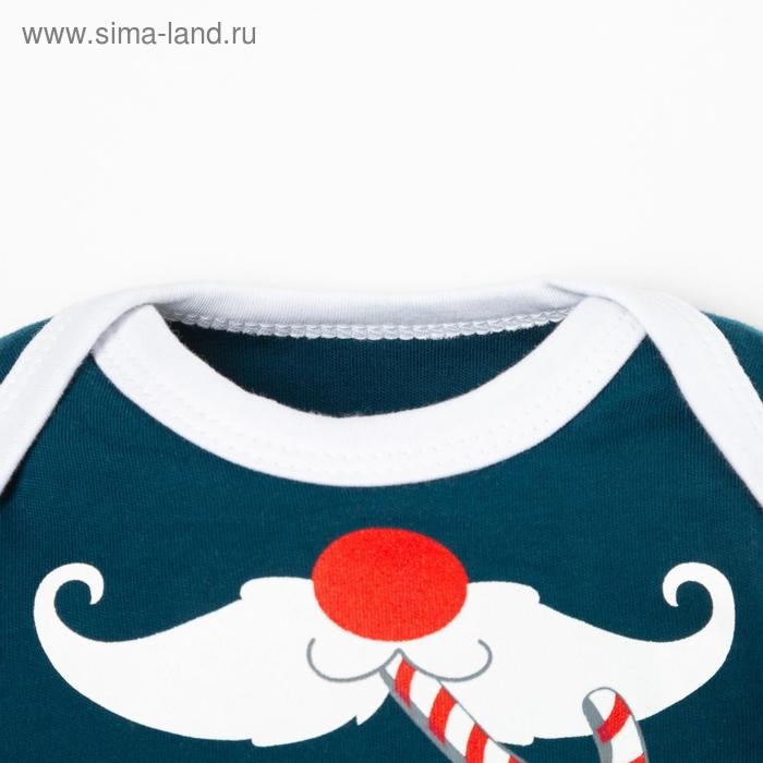 Боди детское с длинным рукавом Крошка Я &laquo;Помощник&raquo;, рост 86-92 см, цвет синий