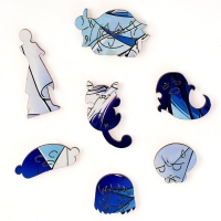 Пазлы деревянные фигурный «Аниме девушка», 155 элементнов Пазлы деревянные фигурный «Аниме девушка», 155 элементнов