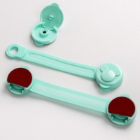 Набор блокираторов для дверей и ящиков, универсальные, гибкие, 2 шт., цвет бирюза, Крошка Я Набор блокираторов для дверей и ящиков, универсальные, гибкие, 2 шт., цвет бирюза, Крошка Я