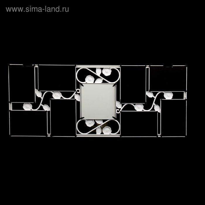 Фоторамка на 8 фото 10х15 см Фоторамка на 8 фото 10х15 см "Розы" белая 65,5х31 см