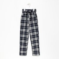 Брюки школьные для девочек, цвет тёмно-синий, рост 158 см