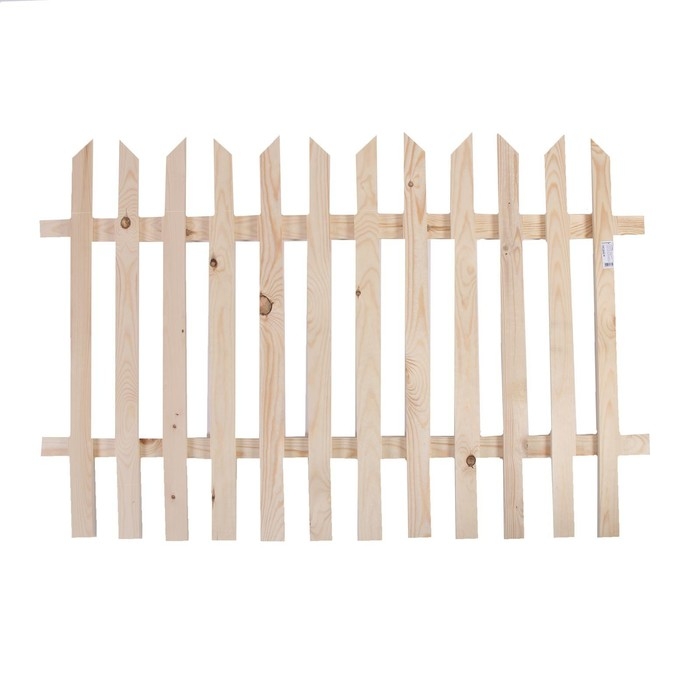 Ограждение декоративное, 90 &times; 150 см, 1 секция, дерево, &laquo;Ручеёк&raquo;, Greengo