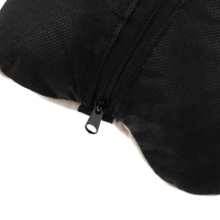 Подушка автомобильная косточка, на подголовник, велюр, бежевый, ромб, 16 х 24 см Подушка автомобильная косточка, на подголовник, велюр, бежевый, ромб, 16 х 24 см