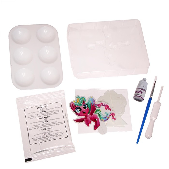 Набор для опытов &laquo;Выращивание удивительных кристаллов&raquo;, сказочные единороги, в пакете