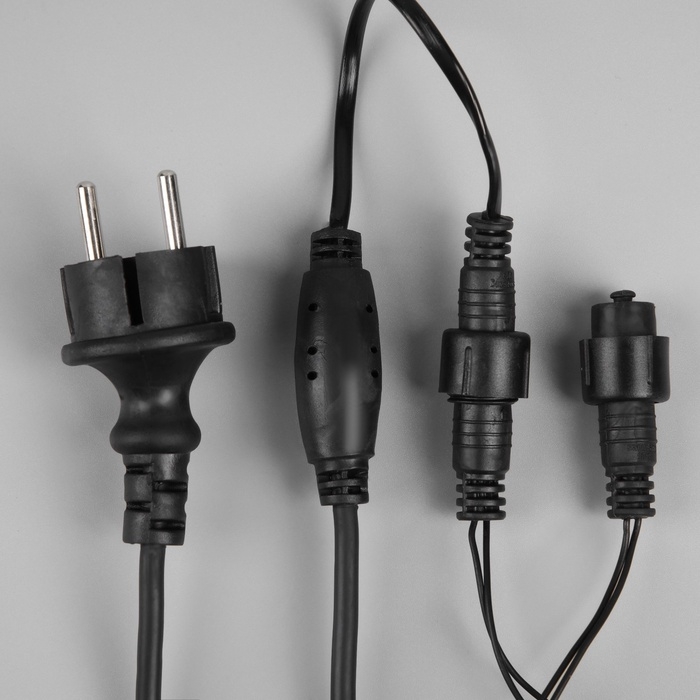 Гирлянда «Бахрома» 12 × 0.7 м, IP44, УМС, тёмная нить, 240 LED, свечение белое, мерцание 220 В Гирлянда «Бахрома» 12 × 0.7 м, IP44, УМС, тёмная нить, 240 LED, свечение белое, мерцание 220 В