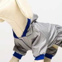 Комбинезон для животных, без подклада, 2XL (ДС 34-36, ОШ 34-36, ОГ 44-48 см), серый