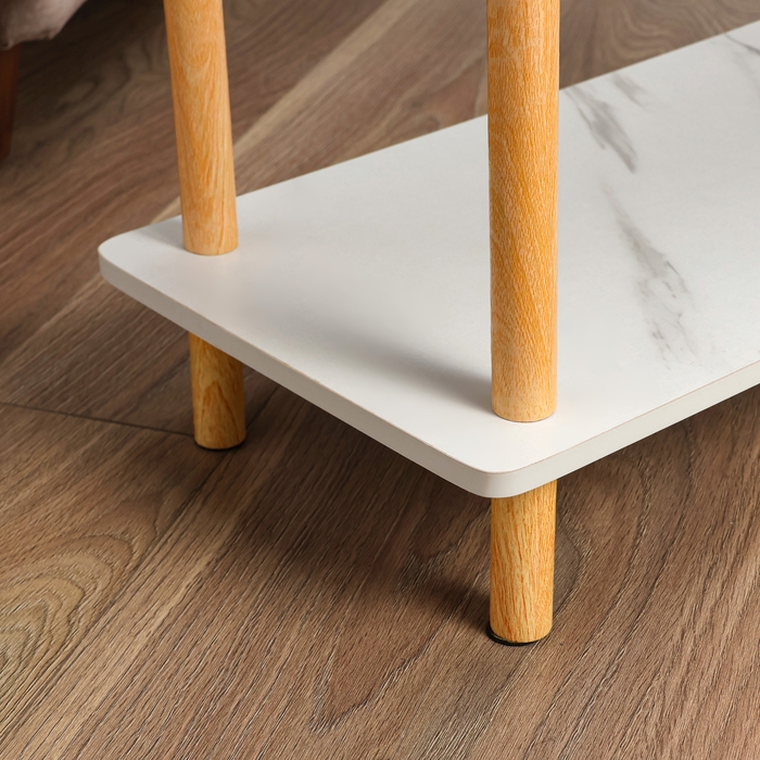 Столик журнальный, дерево, 60х30х53 см, белый Столик журнальный, дерево, 60х30х53 см, белый