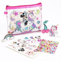 Набор для творчества &laquo;Набор красоты. Минни Маус&raquo;, с прядями, тату, стразами, в сумочке