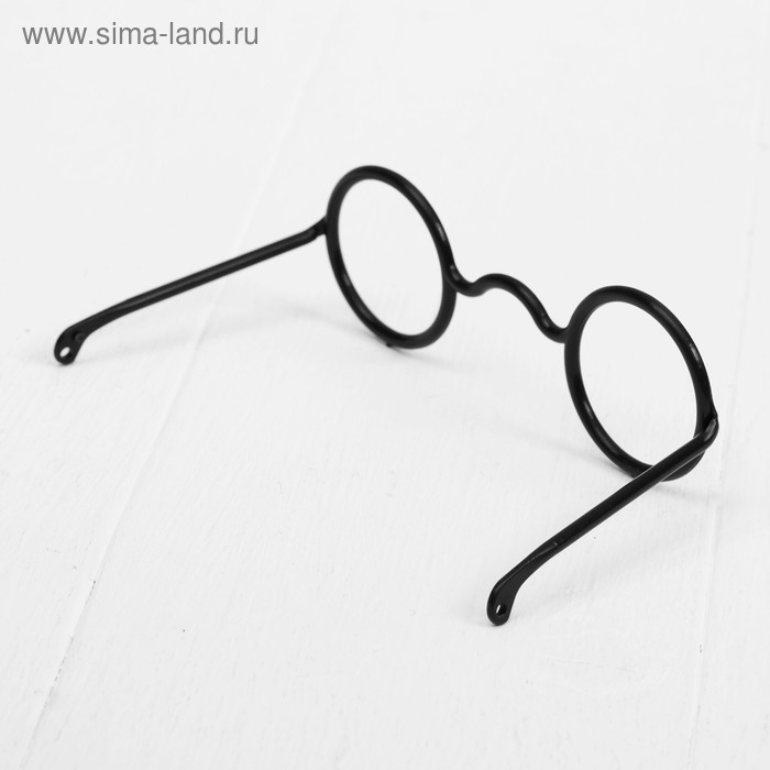 Очки для игрушек, набор 3 шт, размер 1 шт: 3,5 &times; 10,5 &times; 6,2 см, цвет чёрный