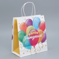 Пакет подарочный крафтовый, упаковка, «День рождения», 22 х 25 х 12 см Пакет подарочный крафтовый, упаковка, «День рождения», 22 х 25 х 12 см