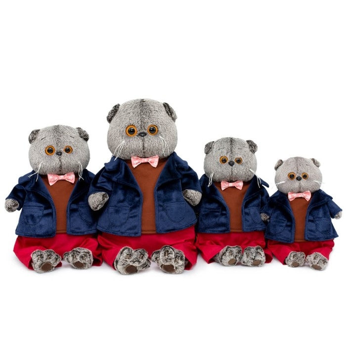 Мягкая игрушка &laquo;Басик в синем бархатном пиджаке&raquo;, 25 см