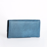 Кошелёк женский на кнопке, цвет синий Кошелёк женский на кнопке, цвет синий