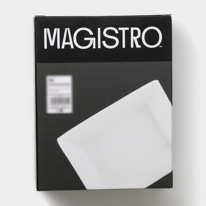 Форма для выпечки из жаропрочной керамики Magistro White gloss, 700 мл, 17,5&times;13,5&times;5,5 см