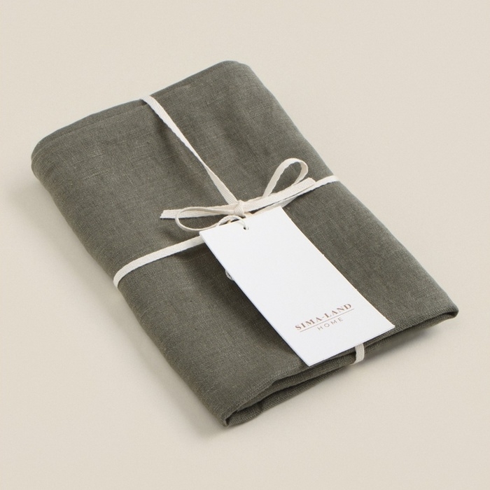 Декоративная наволочка SL Home Linen 40*40 см,  цв. зеленый, 100%лён