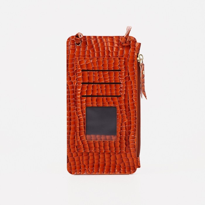 Сумка детская на магните, длинный ремень, цвет оранжевый