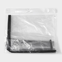 Кофр для хранения вещей, 53&times;45&times;15 см, прозрачный, цветной замок МИКС