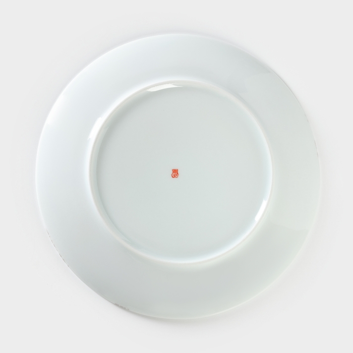 Тарелка фарфоровая &laquo;Сафари. Жираф&raquo;, d=24 см, цвет белый