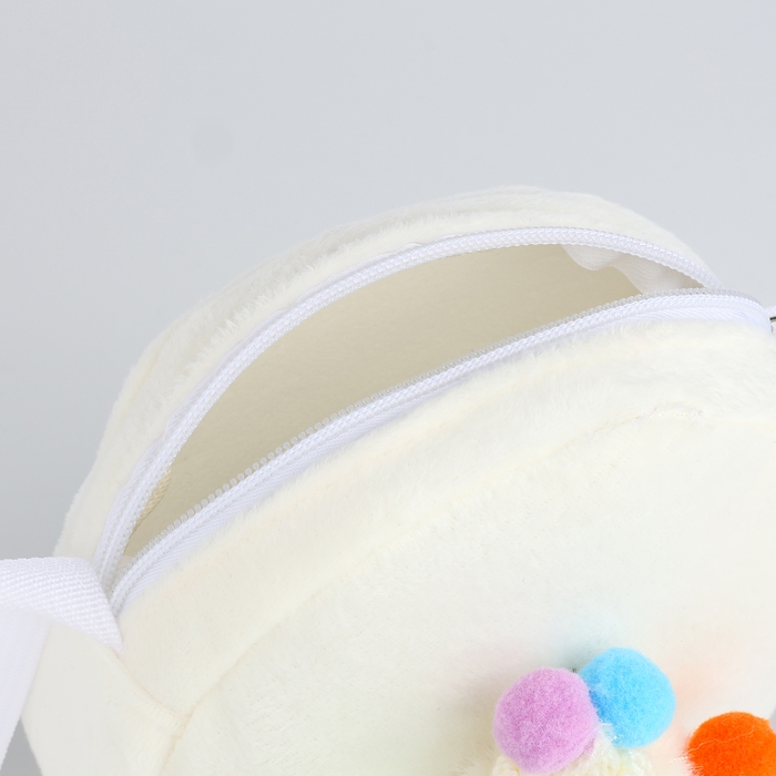 Сумка детская на молнии &laquo;Выбражулька&raquo;, цвет белый