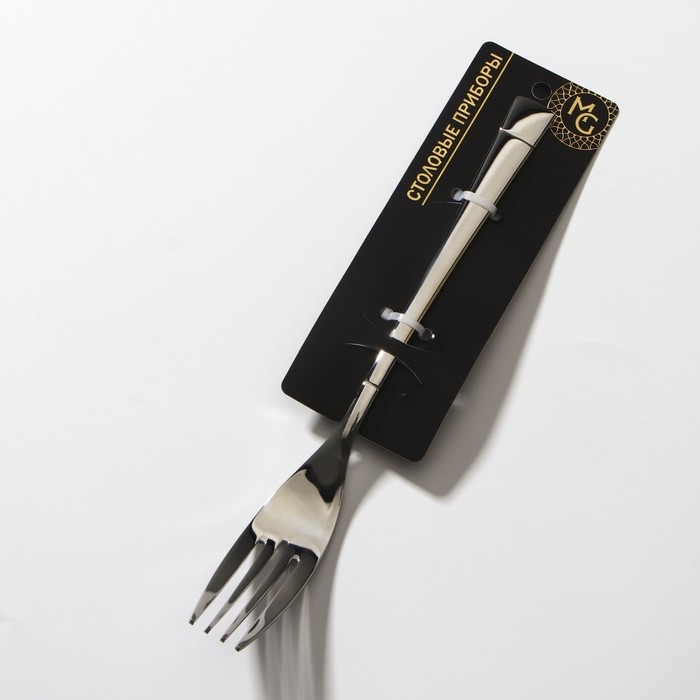 Вилка столовая из нержавеющей стали Magistro &laquo;Виконт&raquo;, h=20,6 см, цвет серебряный