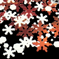 Новый год! Пайетки для декора &laquo;Снежок&raquo;, цвет серебристый/медный