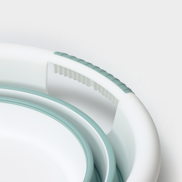 Таз складной &laquo;Флекс&raquo;, 17.5 л, 33.5&times;49&times;6.5 см, цвет морская волна