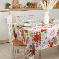 Клеёнка на стол Доляна, на нетканой основе, ширина 137 см, общая толщина 0,19 мм, рулон 20 м Клеёнка на стол Доляна, на нетканой основе, ширина 137 см, общая толщина 0,19 мм, рулон 20 м