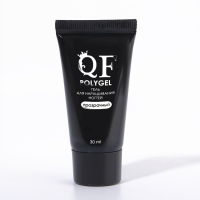 Полигель для наращивания, 3-х фазный, 30 мл, LED/UV, цвет прозрачный