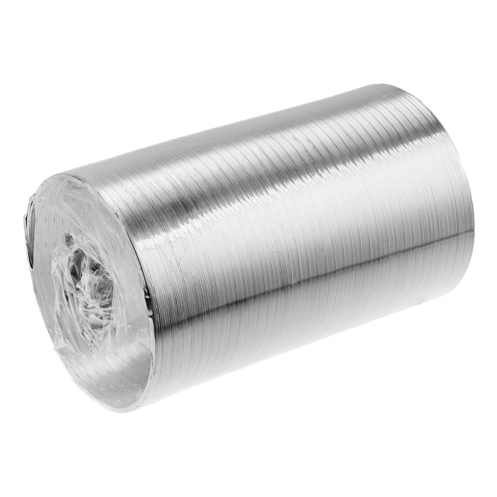 Воздуховод гофрированный Воздуховод гофрированный "Алювент", d=125 мм, раздвижной до 1.5 м, алюминиевый
