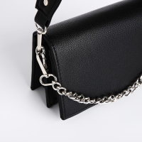 Сумка женская TEXTURA, мессенджер, маленький размер, цвет чёрный