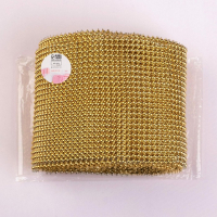 Лента с имитацией выпуклых страз, 11,5 см, 9 ± 1 м, цвет золотой Лента с имитацией выпуклых страз, 11,5 см, 9 ± 1 м, цвет золотой