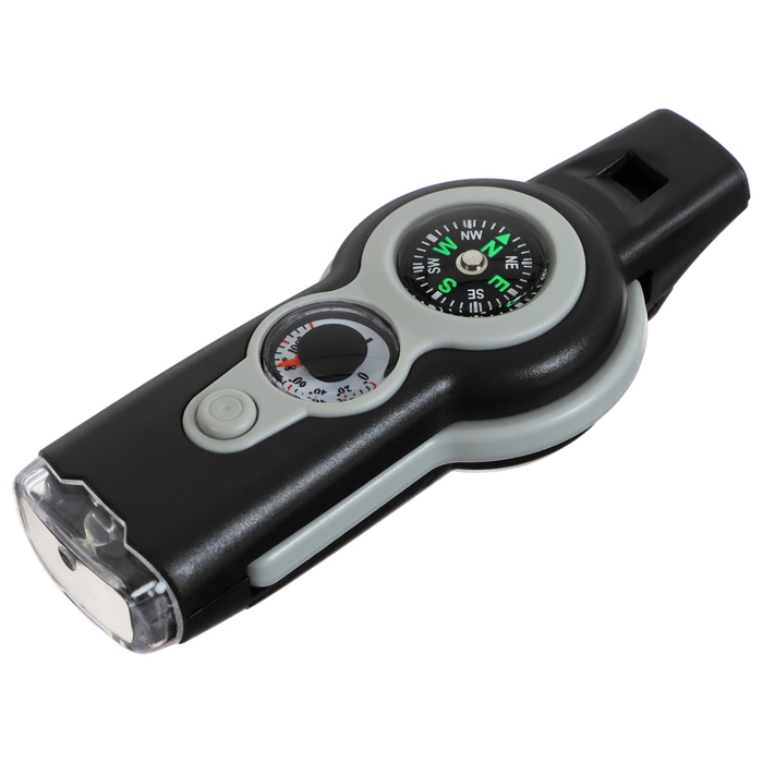 Компас Maclay, 7 в 1: компас, свисток, лупа, фонарик, зеркало, термометр, ячейка для хранения Компас Maclay, 7 в 1: компас, свисток, лупа, фонарик, зеркало, термометр, ячейка для хранения
