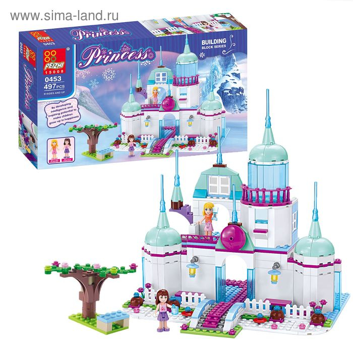 Конструктор &laquo;Замок принцессы&raquo;, 497 деталей