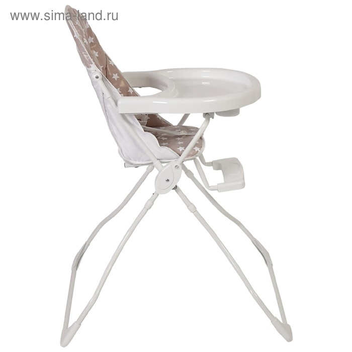 Стульчик для кормления Polini kids 152 &laquo;Звезды&raquo;, цвет макиато-белый
