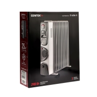 Обогреватель Centek CT-6204-11, масляный, 2900Вт, 11 секций, 25м&sup2;, ТУРБО-вентилятор, 3режима