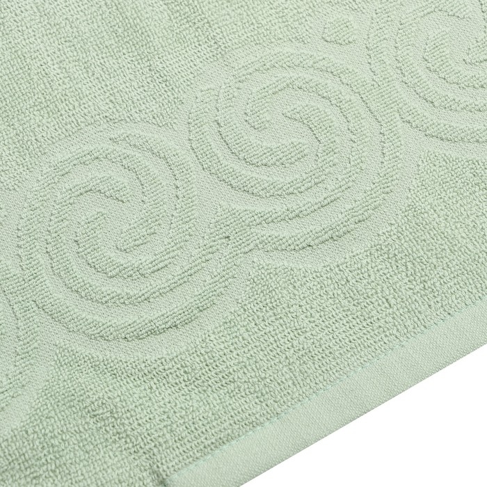 Полотенце махровое Love Life Border, 30х60 см, цвет оливковый, 100% хлопок, 380 гр/м2