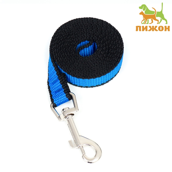 Поводок 1,2 м х 1,5 см, сине-черный Поводок 1,2 м х 1,5 см, сине-черный