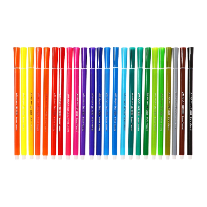 Фломастеры 24цв BrunoVisconti EASYCOLOR, пласт, шестигран, в карт коробке