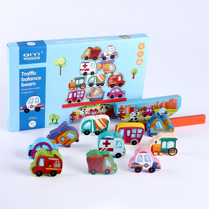 Развивающая игрушка балансир &laquo;Машинки&raquo; 26 &times; 16,5 &times; 2,5 см