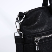 Сумка-тоут на молнии, 2 наружных кармана, цвет чёрный Сумка-тоут на молнии, 2 наружных кармана, цвет чёрный