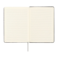 Ежедневник недатированный A5 136 листов, кожзам deVENTE. Marble, твердая обложка с поролоном, перфорация, ляссе, блок 70, черный