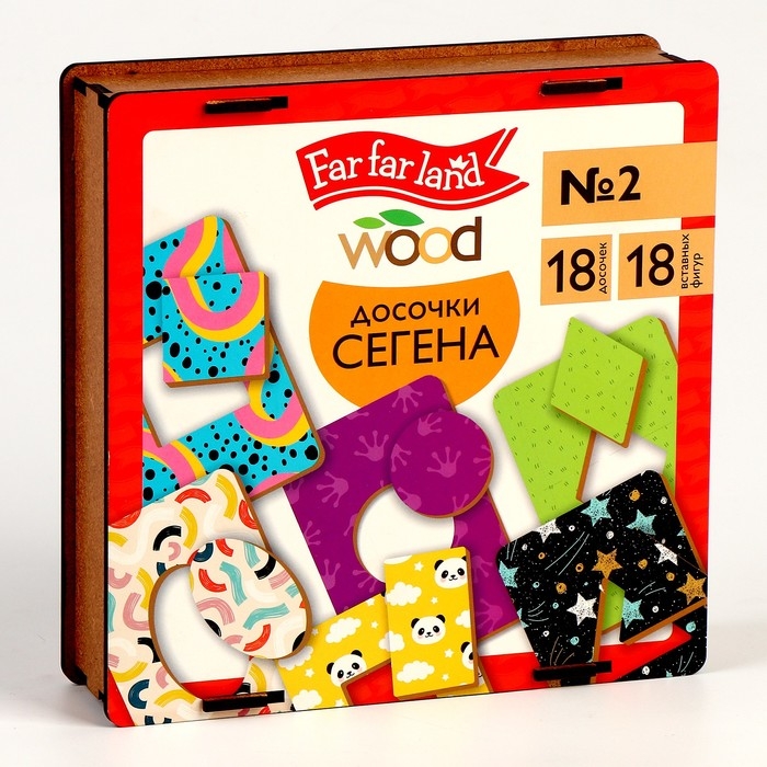 Лото &laquo;Досочки Сегена № 2&raquo;, 18 досочек, 18 вставных фигур